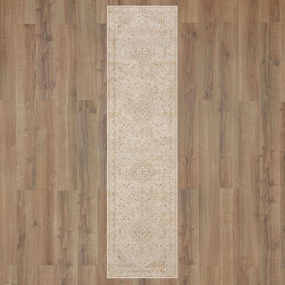 Karastan - Edenhall Cream 2' 6" x 10' Area Rug - R1257 238 030120 IP view 7