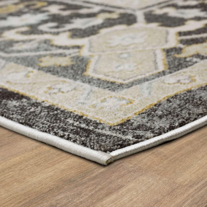 Karastan - Edenhall Gray 6' 6" x 9' 10" Area Rug - R1257 119 078118 IP view 4