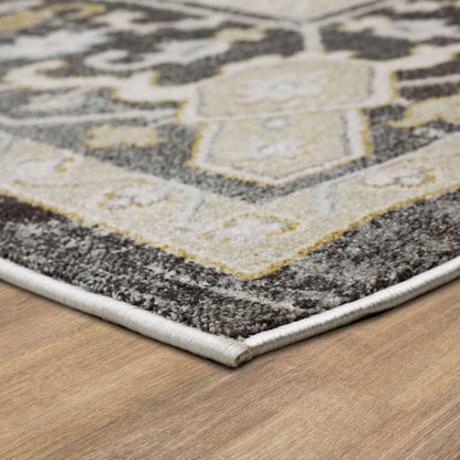 Karastan - Edenhall Gray 7' 10" x 10' 3" Area Rug - R1257 119 094123 IP view 3