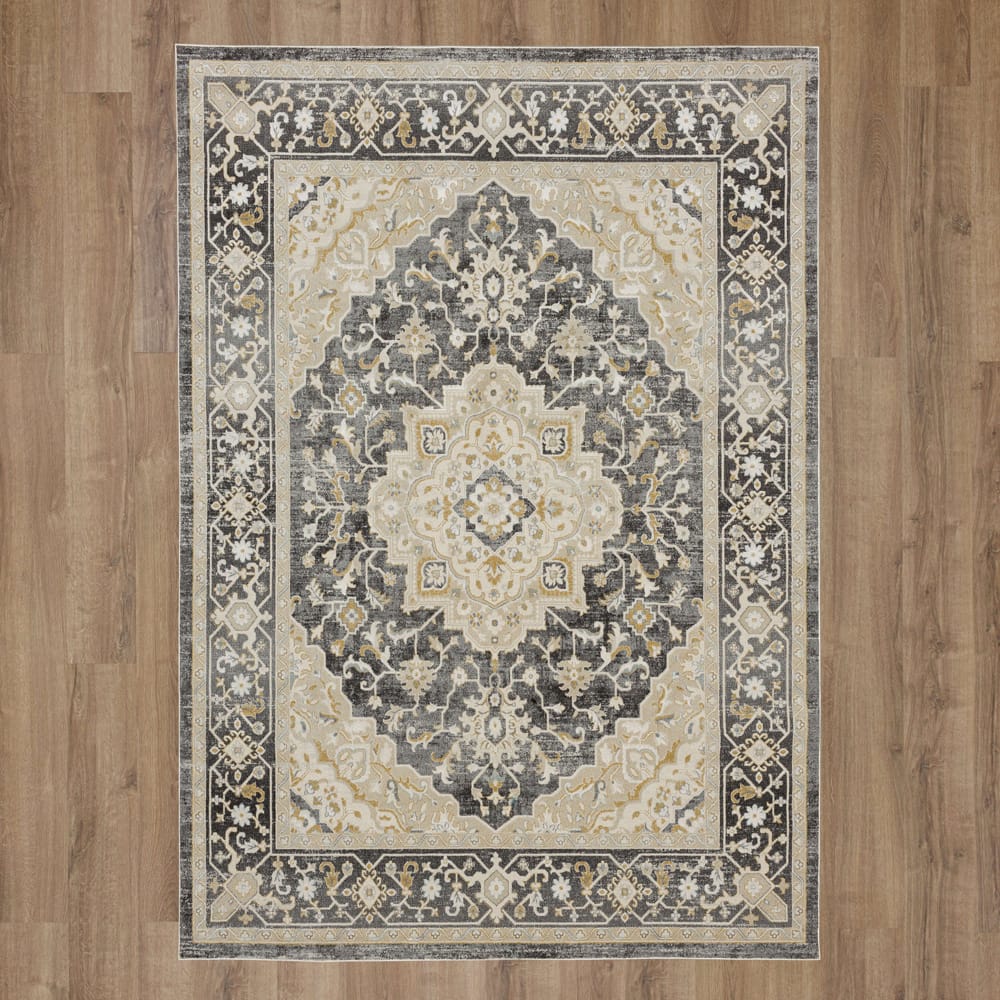 Karastan - Edenhall Gray 7' 10" x 10' 3" Area Rug - R1257 119 094123 IP view 7