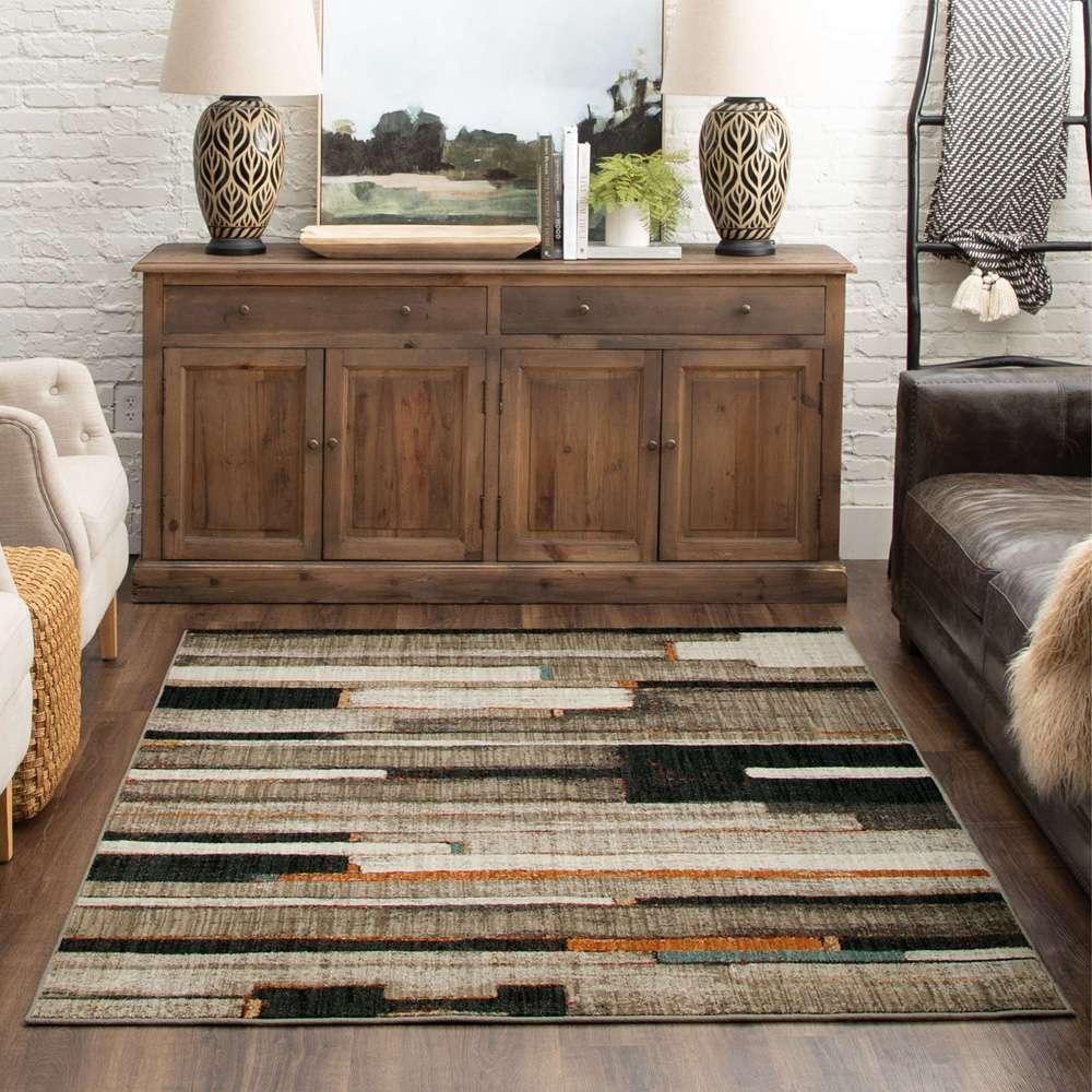 Karastan - Elements Compose Charcoal 5 3in x 7 10in Area Rug - 91456-90097-063094-IP veiw 5