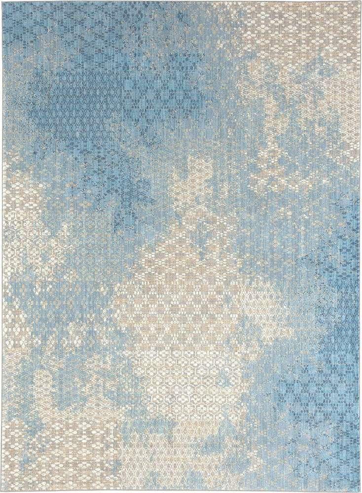 Karastan - Elements Mesmerize Aqua 5 3in x 7 10in Area Rug - 91213-60110-063094-IP veiw 1