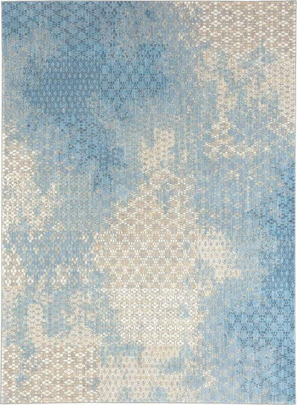 Karastan - Elements Mesmerize Aqua 5 3in x 7 10in Area Rug - 91213-60110-063094-IP veiw 1
