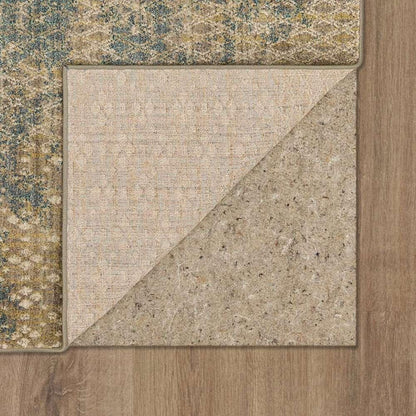Karastan - Elements Mesmerize Aqua 5 3in x 7 10in Area Rug - 91213-60110-063094-IP veiw 2