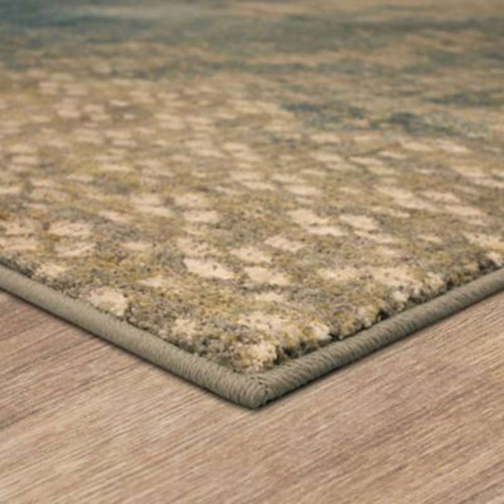 Karastan - Elements Mesmerize Aqua 5 3in x 7 10in Area Rug - 91213-60110-063094-IP veiw 4