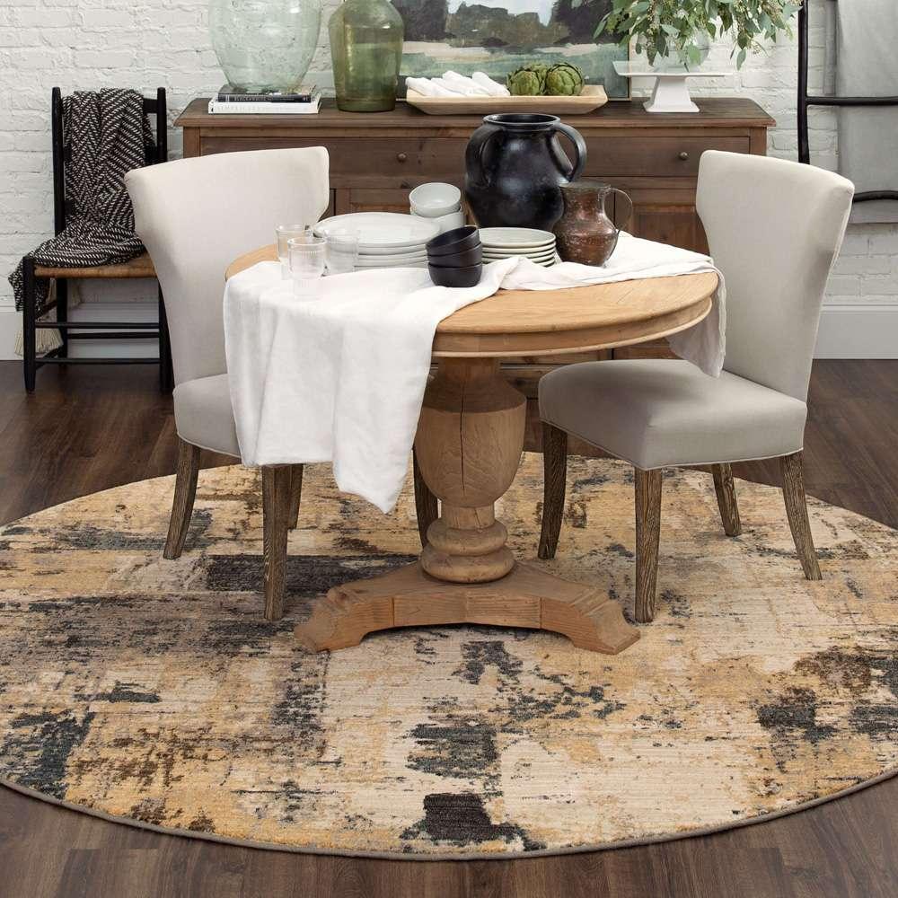 Karastan - Elements Treviso Grey 8 x 8 Area Rug - 91420-90082-R096-IP veiw 5
