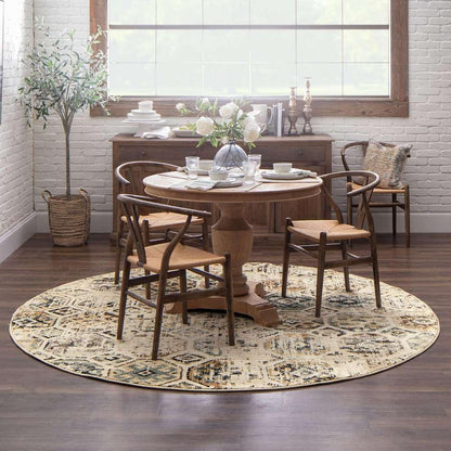 Karastan - Elements Tunis Beige 8 x 8 Area Rug - 91623-70033-R096-IP veiw 5