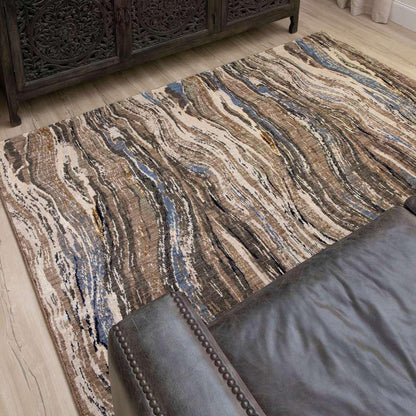Karastan - Enigma Continuum Smokey Grey 5 3in x 7 10in Area Rug - 90968-90116-063094-IP veiw 4