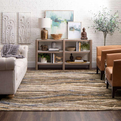 Karastan - Enigma Continuum Smokey Grey 8 x 11 Area Rug - 90968-90116-096132-IP veiw 4
