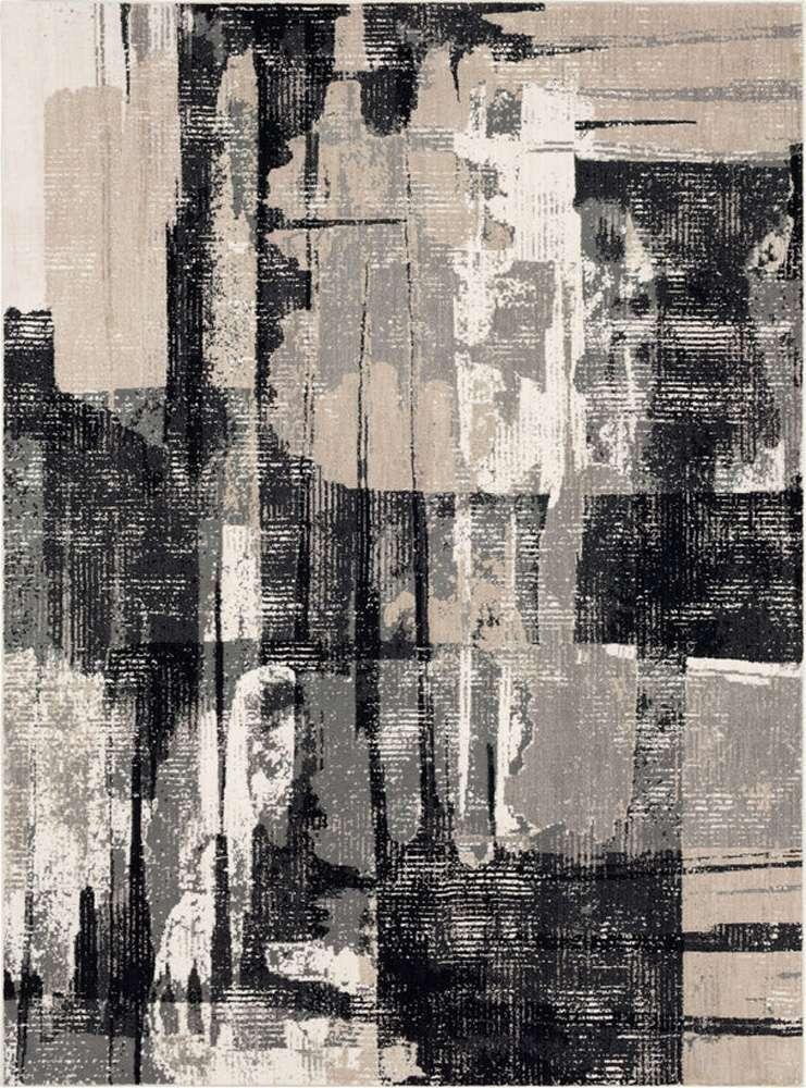 Karastan - Epiphany Brush Strokes Soot 2 4in x 7 10in Area Rug - 92210-90166-028094-IP veiw 1
