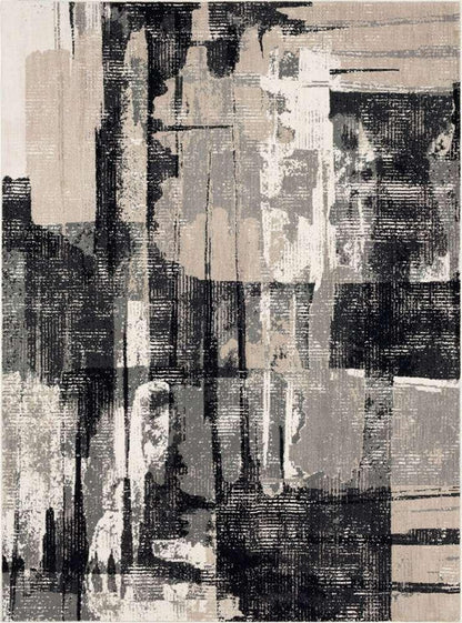 Karastan - Epiphany Brush Strokes Soot 2 4in x 7 10in Area Rug - 92210-90166-028094-IP veiw 1