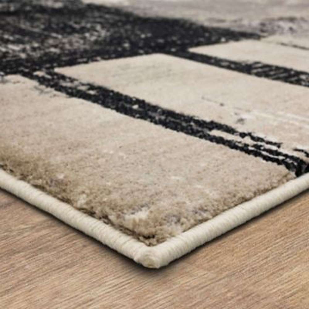 Karastan - Epiphany Brush Strokes Soot 5 3in x 7 10in Area Rug - 92210-90166-063094-IP veiw 4