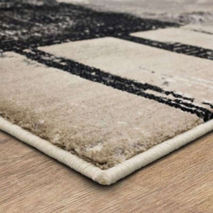 Karastan - Epiphany Brush Strokes Soot 5 3in x 7 10in Area Rug - 92210-90166-063094-IP veiw 4