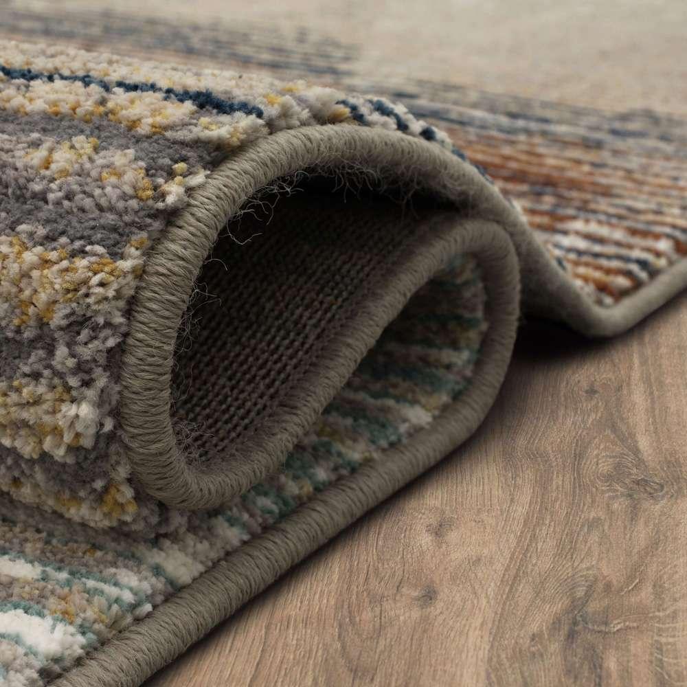 Karastan - Epiphany Precarious Stria Frost Grey 8 x 10 Area Rug - 92205-4545-096120-IP veiw 2