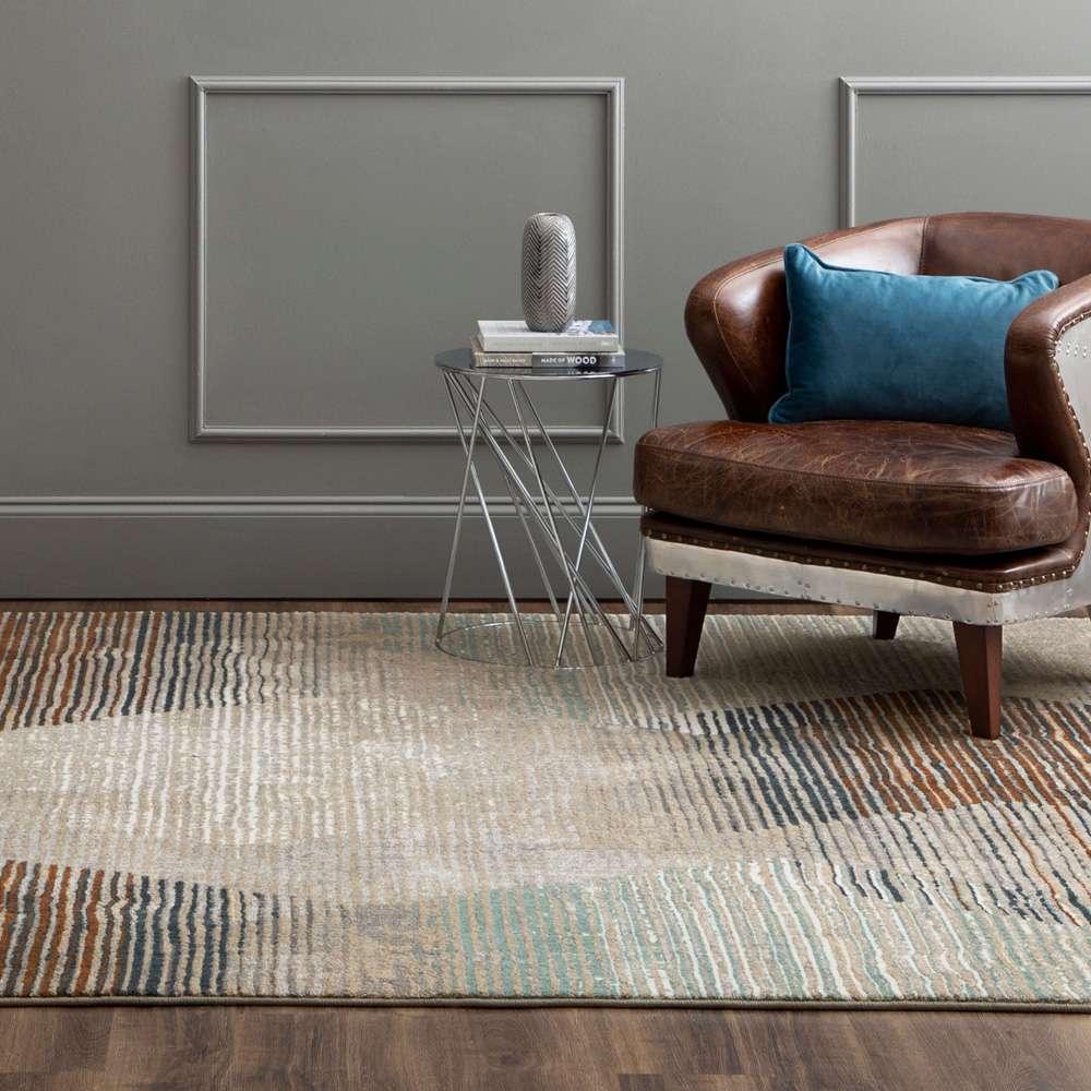 Karastan - Epiphany Precarious Stria Frost Grey 8 x 10 Area Rug - 92205-4545-096120-IP veiw 4