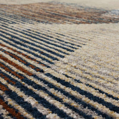Karastan - Epiphany Precarious Stria Frost Grey 9 6in x 12 11in Area Rug - 92205-4545-114155-IP veiw 5