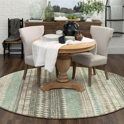 Karastan - Euphoria Eddleston Ash Grey 8 x 8 Area Rug - 90263-5913-R096-IP veiw 3