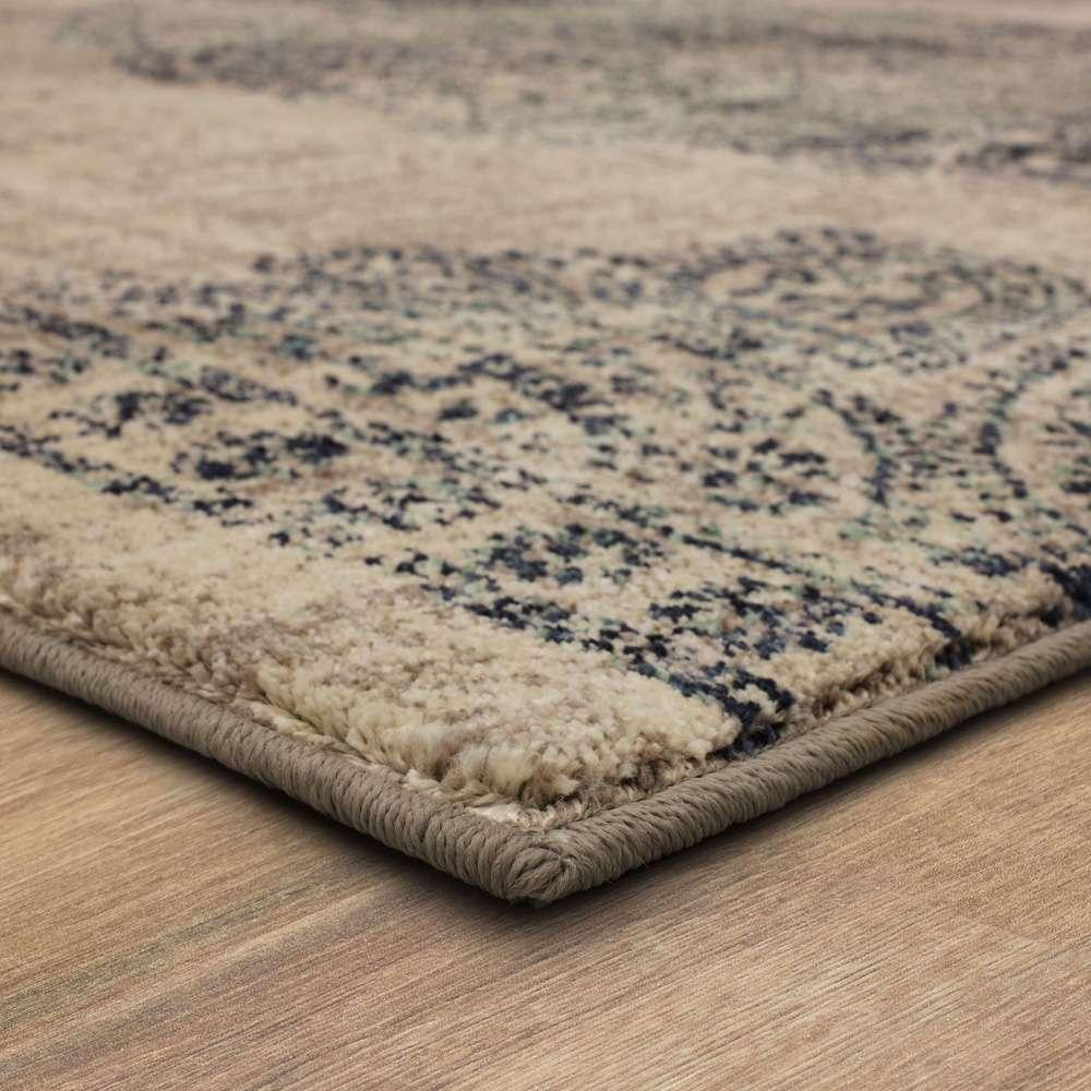 Karastan - Expressions by Scott Living Dharma Medallion Indigo 2 4in x 7 10in Area Rug - 91672-50102-028094-SG veiw 4