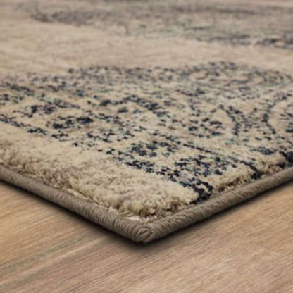 Karastan - Expressions by Scott Living Dharma Medallion Indigo 2 x 3 Area Rug - 91672-50102-024036-SG veiw 3
