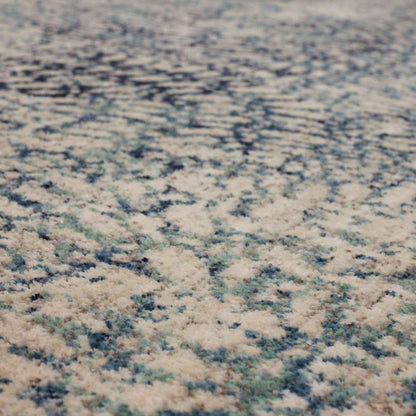 Karastan - Expressions by Scott Living Imprinted Blooms Aqua 2 4in x 7 10in Area Rug - 91671-60110-028094-SG veiw 6
