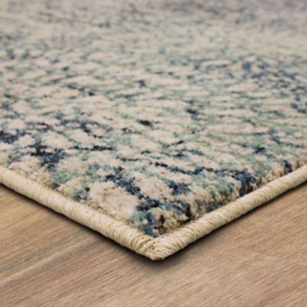 Karastan - Expressions by Scott Living Imprinted Blooms Aqua 2 x 3 Area Rug - 91671-60110-024036-SG veiw 3