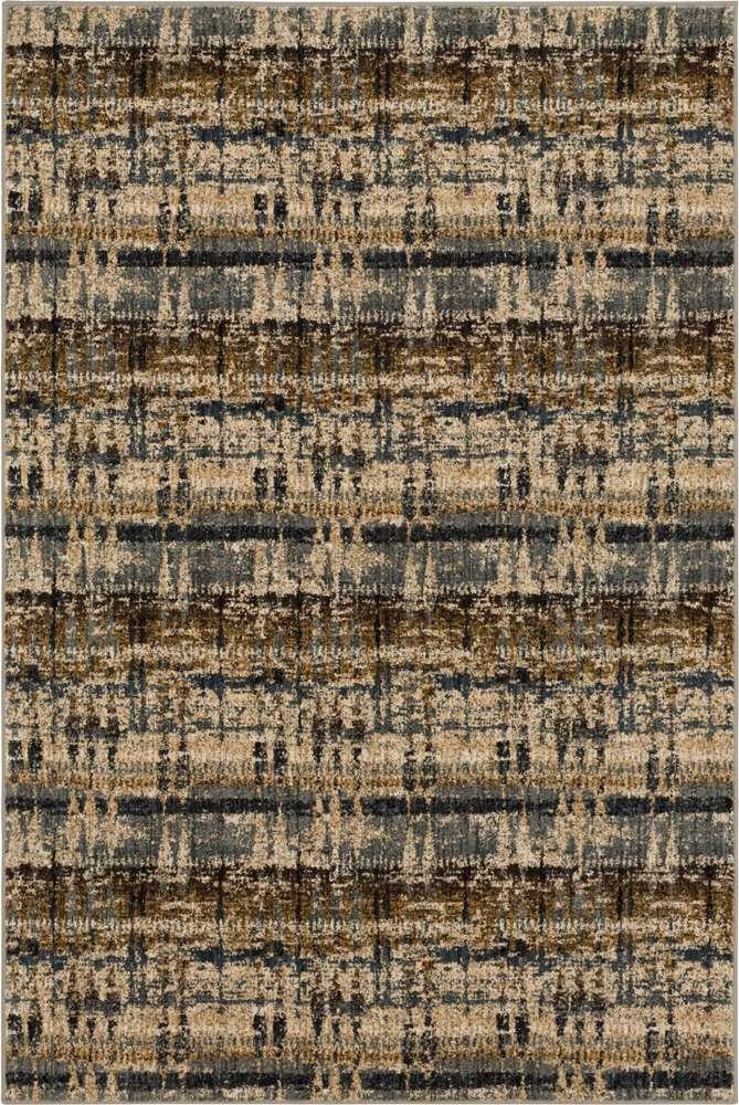 Karastan - Expressions by Scott Living Kaleidoscopic Denim 5 3in x 7 10in Area Rug - 91675-50128-063094-SG veiw 1