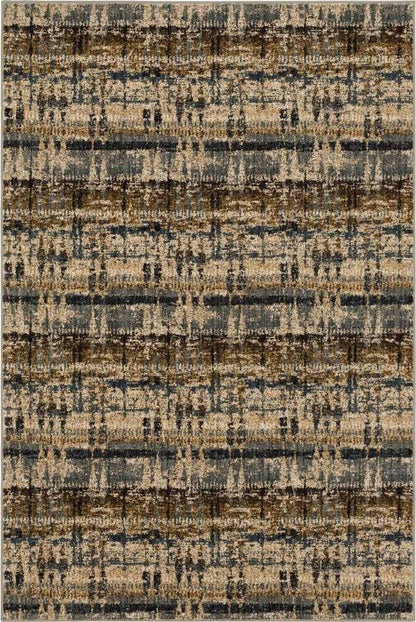 Karastan - Expressions by Scott Living Kaleidoscopic Denim 5 3in x 7 10in Area Rug - 91675-50128-063094-SG veiw 1