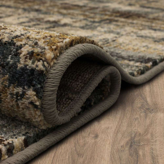 Karastan - Expressions by Scott Living Kaleidoscopic Denim 5 3in x 7 10in Area Rug - 91675-50128-063094-SG veiw 2