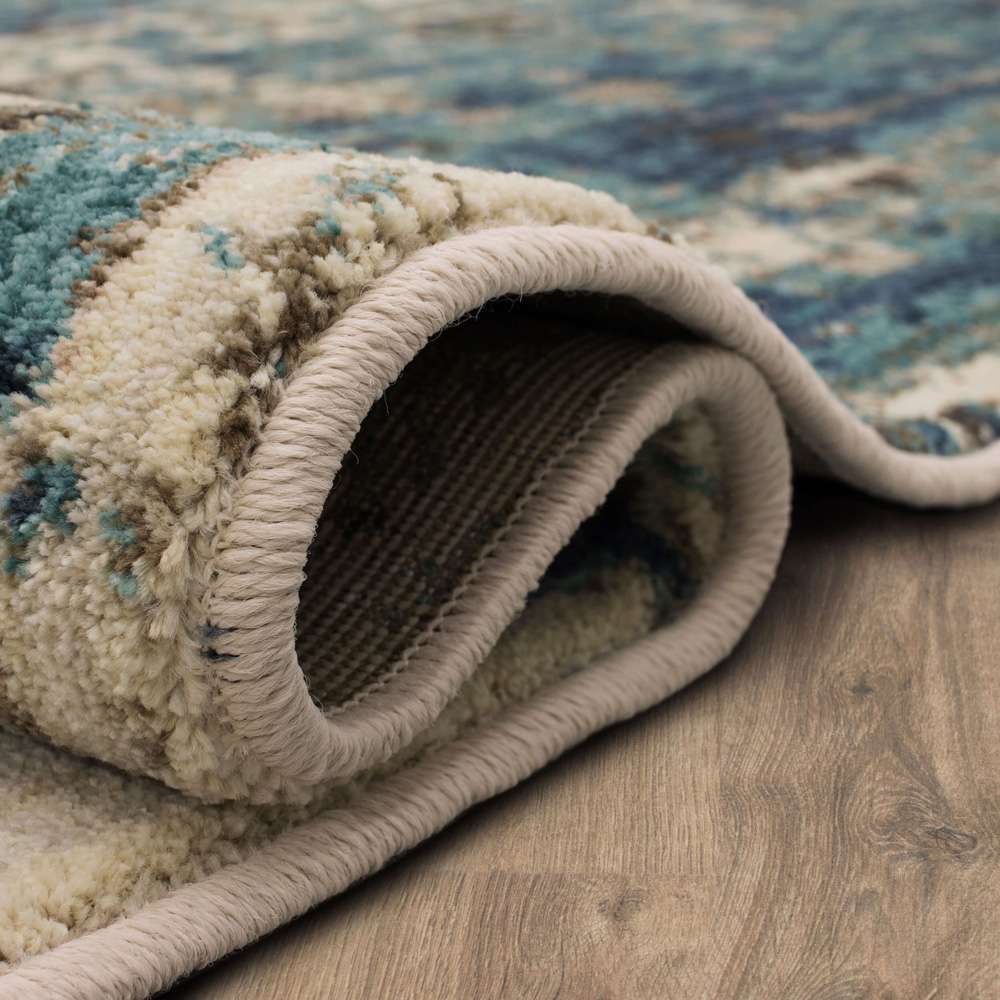 Karastan - Expressions by Scott Living Precipice Lagoon 2 4in x 7 10in Area Rug - 91676-50137-028094-SG veiw 3