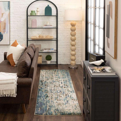 Karastan - Expressions by Scott Living Precipice Lagoon 2 4in x 7 10in Area Rug - 91676-50137-028094-SG veiw 5