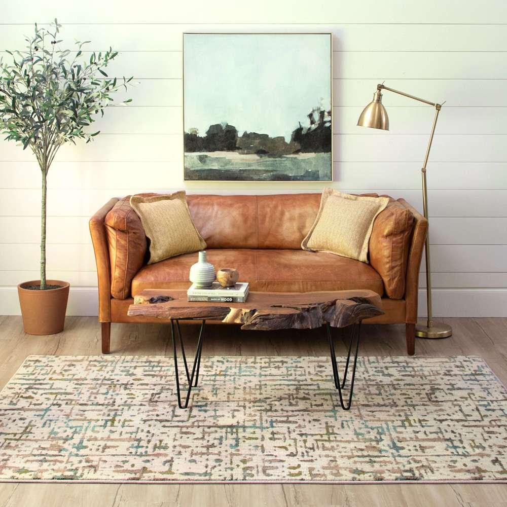 Karastan - Expressions by Scott Living Wellspring Oyster 5 3in x 7 10in Area Rug - 91668-10038-063094-SG veiw 4