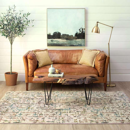 Karastan - Expressions by Scott Living Wellspring Oyster 5 3in x 7 10in Area Rug - 91668-10038-063094-SG veiw 4