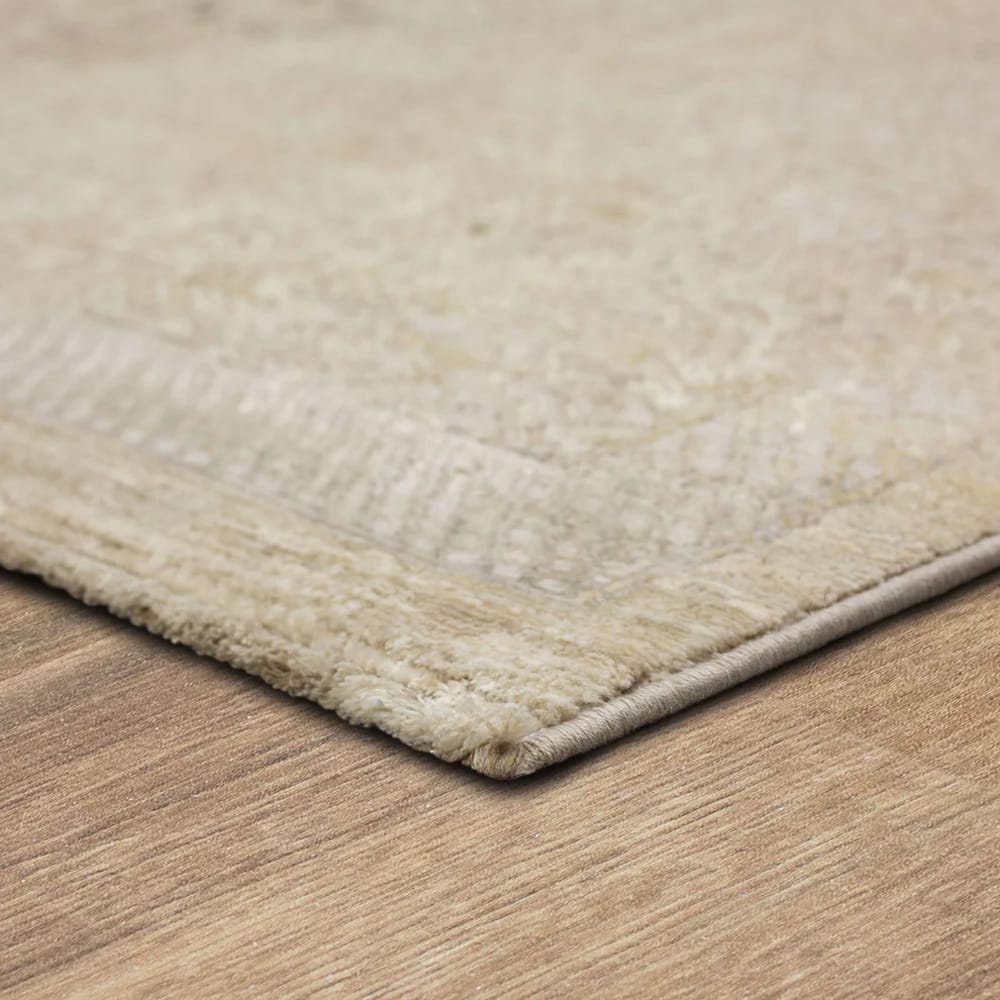 Karastan - Grinstead Flaxen Beige 1' 6" x 1' 6" Area Rug - R1405 1046 018018 IR view 4