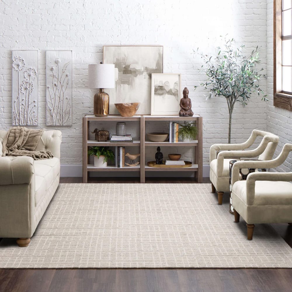 Karastan - Groveland Ivory Beige 5' 3" x 7' 10" Area Rug - R1415 070 063094 IR view 9