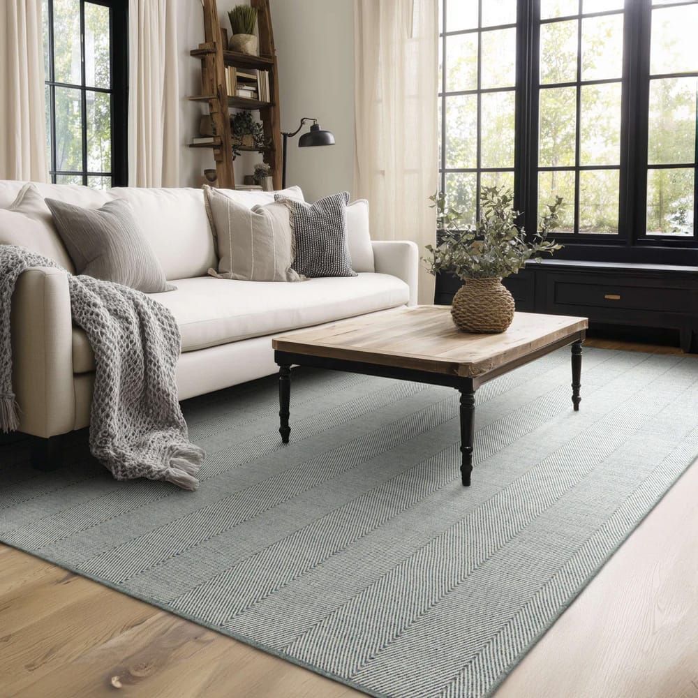 Karastan - Harrington Blue 6' x 9' Area Rug - R1466 103 072108 IR view 8