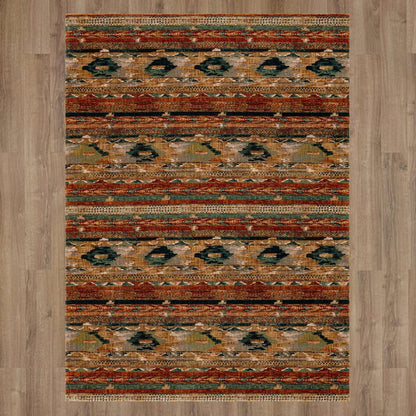 Karastan - Infused Aquamarine 5' 3" x 7' 10" Area Rug - 91799 50123 063094 IR view 7