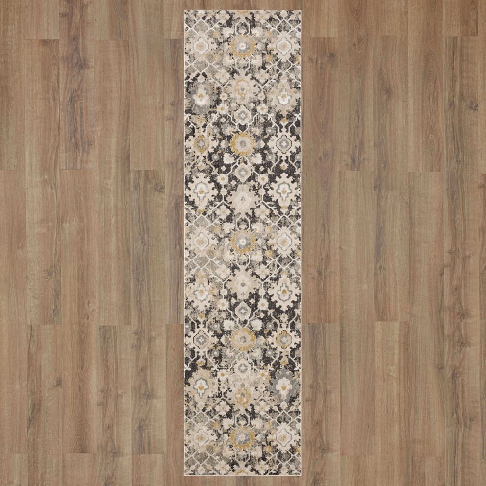 Karastan - Ireby Gray 2' 6" x 10' Area Rug - R1260 119 030120 IP view 7
