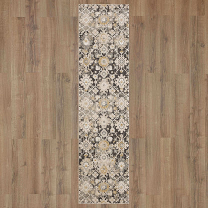 Karastan - Ireby Gray 2' 6" x 10' Area Rug - R1260 119 030120 IP view 7