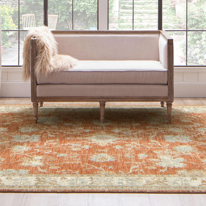 Karastan - Iznik Rust 2' 7" x 7' 3" Area Rug - RG847 780 031087 IR view 7