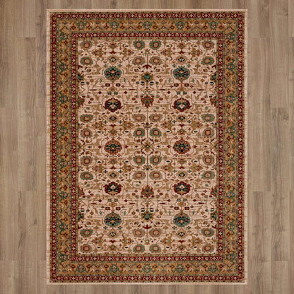 Karastan - Keralam Cream 5' 3" x 7' 10" Area Rug - 90936 70038 063094 IR view 7