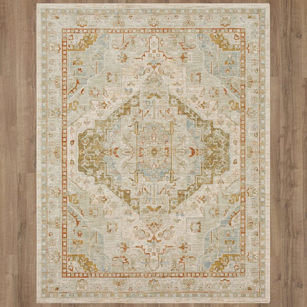 Karastan - Kumra Cream 7' 10" x 10' 3" Area Rug - RG848 741 094123 IR view 7