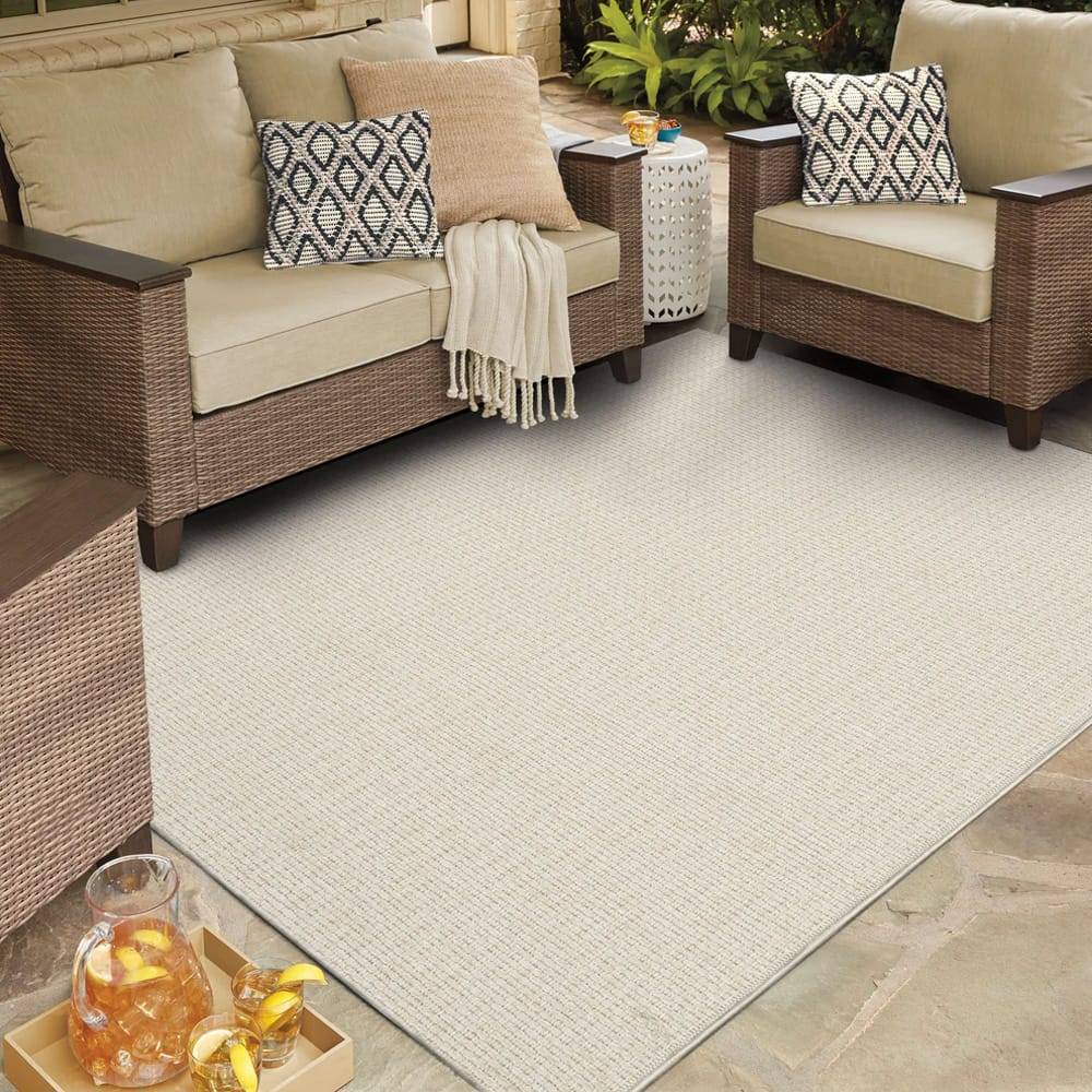 Karastan - Lanai Cream 6' 6" x 9' Area Rug - R1269 238 078108 SK view 8