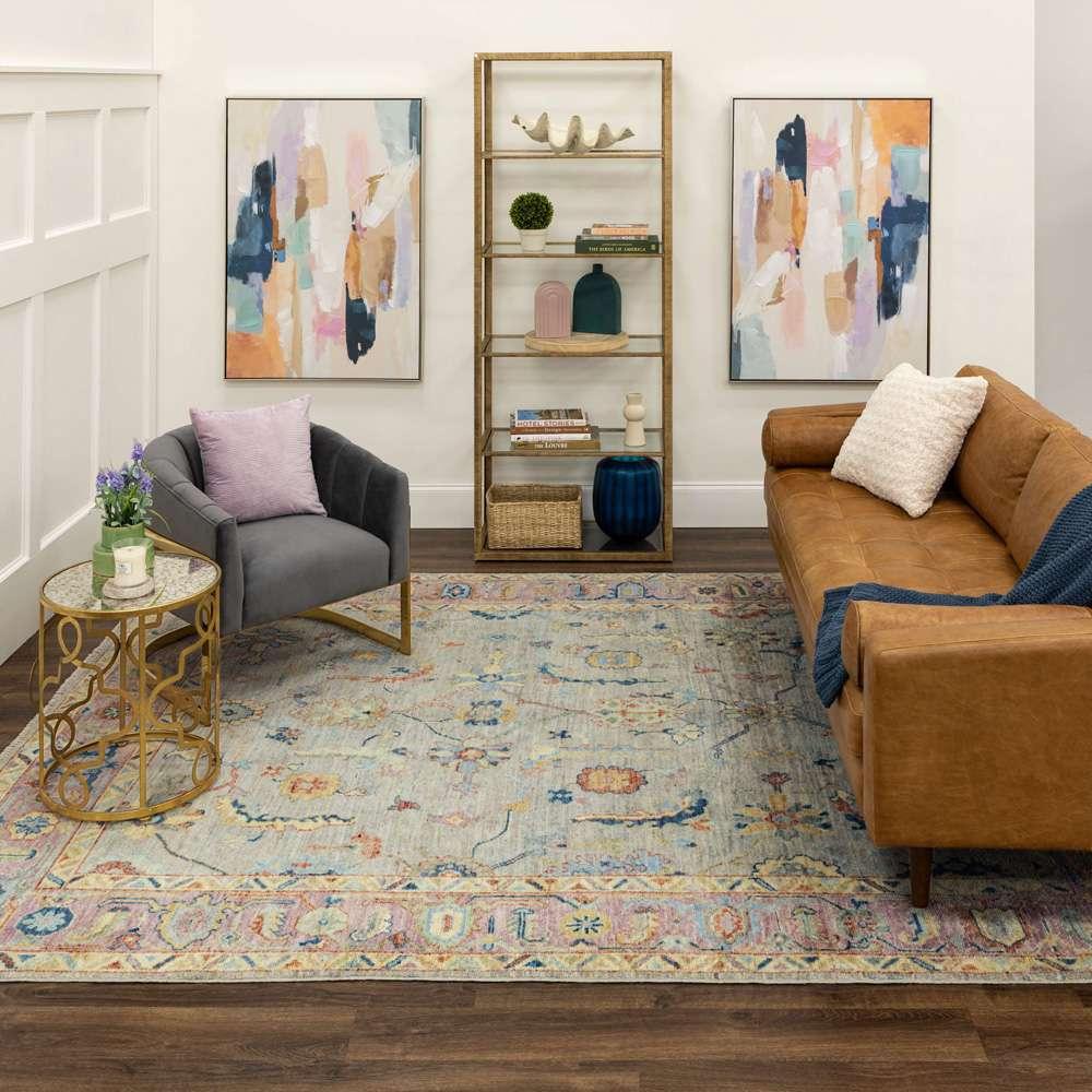 Karastan - Mystique Grey Purple 8 x 10 Area Rug - R1217-409-096120-IP veiw 5
