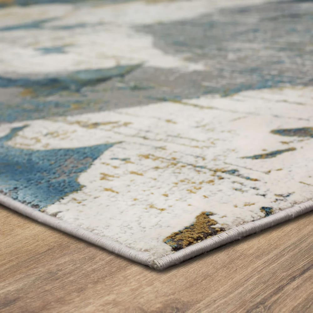 Karastan - Nuvole Grey Blue 2' 6" x 8' Area Rug - R1289 4311 030096 IP view 4