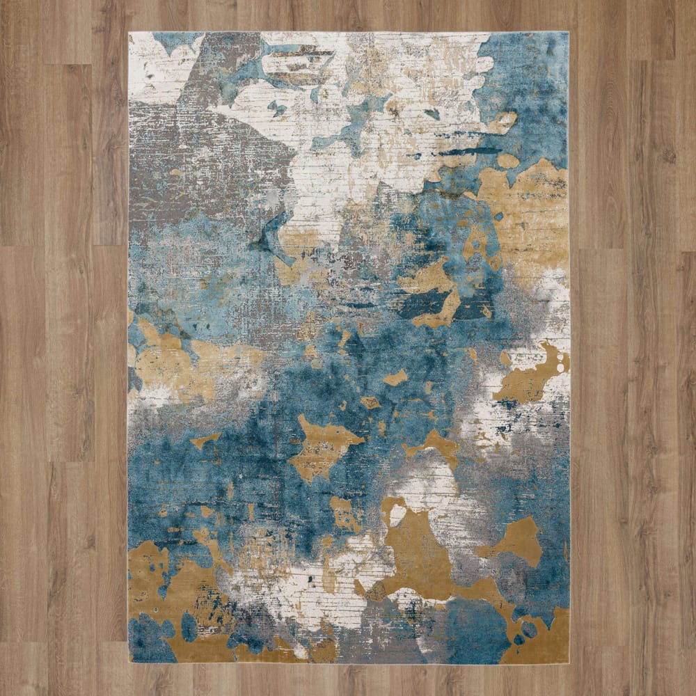 Karastan - Nuvole Grey Blue 5' x 8' Area Rug - R1289 4311 060096 IP view 7