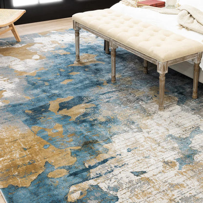 Karastan - Nuvole Grey Blue 5' x 8' Area Rug - R1289 4311 060096 IP view 8