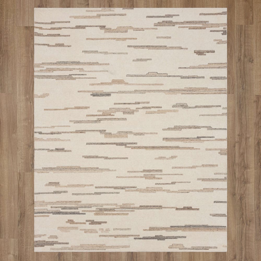 Karastan - Oyster Creek Ivory Beige 9' x 12' Area Rug - R1413 070 108144 IR view 7