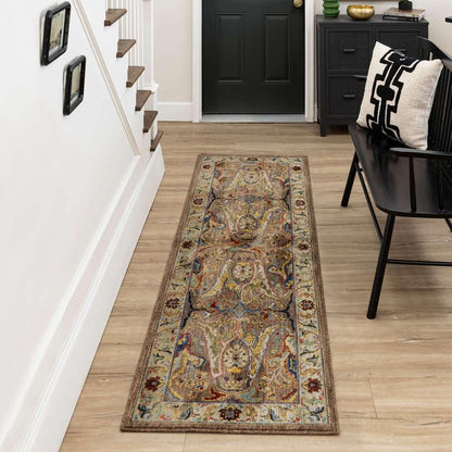 Karastan - Pandora Envy Taupe 2 4in x 7 10in Area Rug - 92616-80242-028094-IP veiw 5