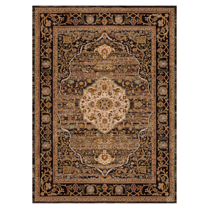 Karastan - Petra Charcoal 5' 3" x 7' 10" Area Rug - 90661 09097 063094 IR view 1