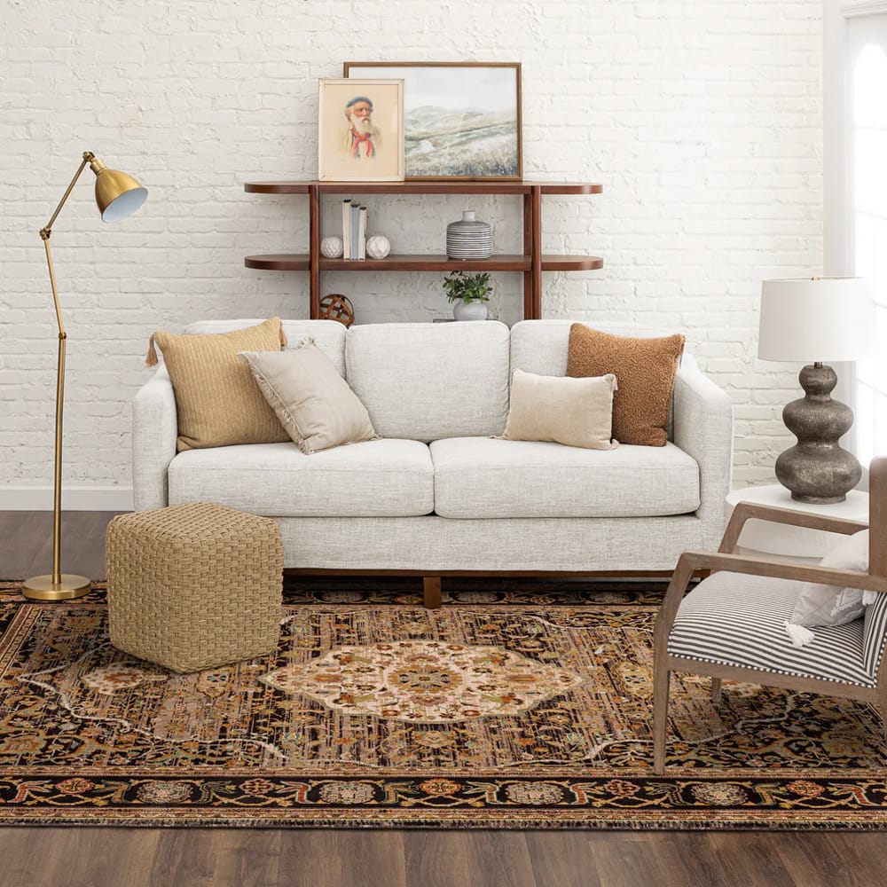 Karastan - Petra Charcoal 8' x 11' Area Rug - 90661 09097 096132 IR view 9